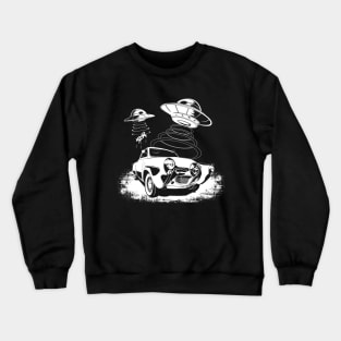 50 Studebaker being abducted by a UFO Crewneck Sweatshirt